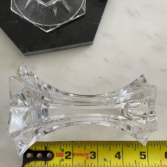 Set of 2 crystal candlestick holders! vintage real crystal - Picture 4 of 12